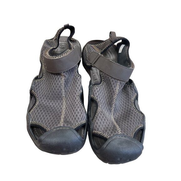 Crocs Mens Brown Swiftwater Sandals Shoes Size 12 SKU 8534 main image 8